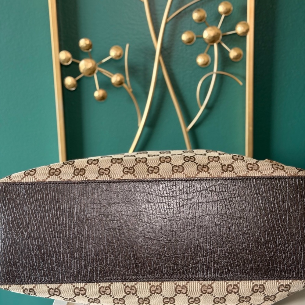Limited Edition Gucci Brown Monogram Tote Bag - Picture 8 of 9